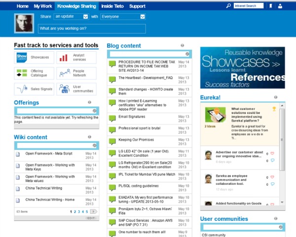 Tieto knowledge sharing center