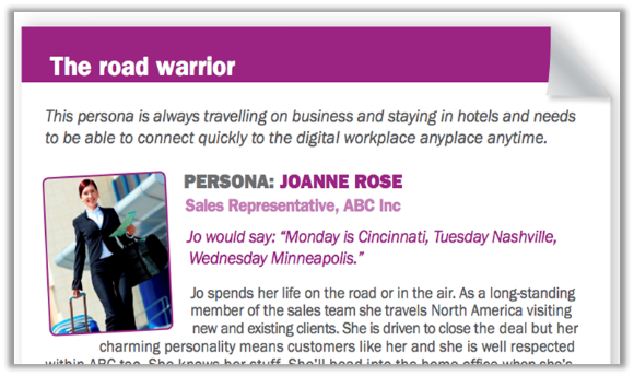 Digital workplace segmentation user personas - header