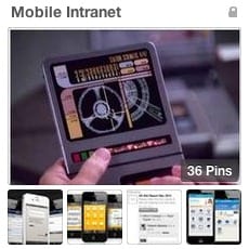 DWG Pinterest mobile intranet screenshots - square